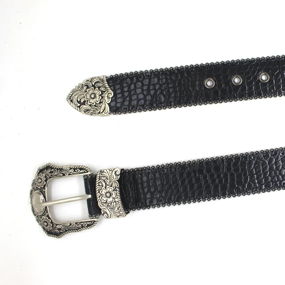 Retro Snakeskin Belt
