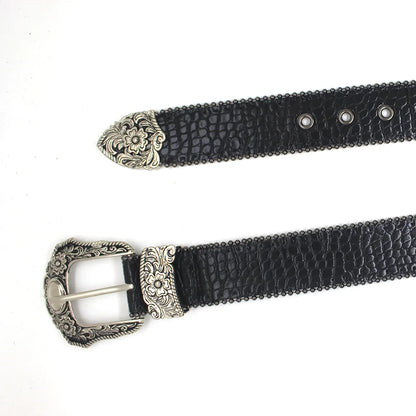 Retro Snakeskin Belt