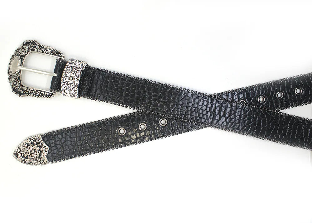 Retro Snakeskin Belt