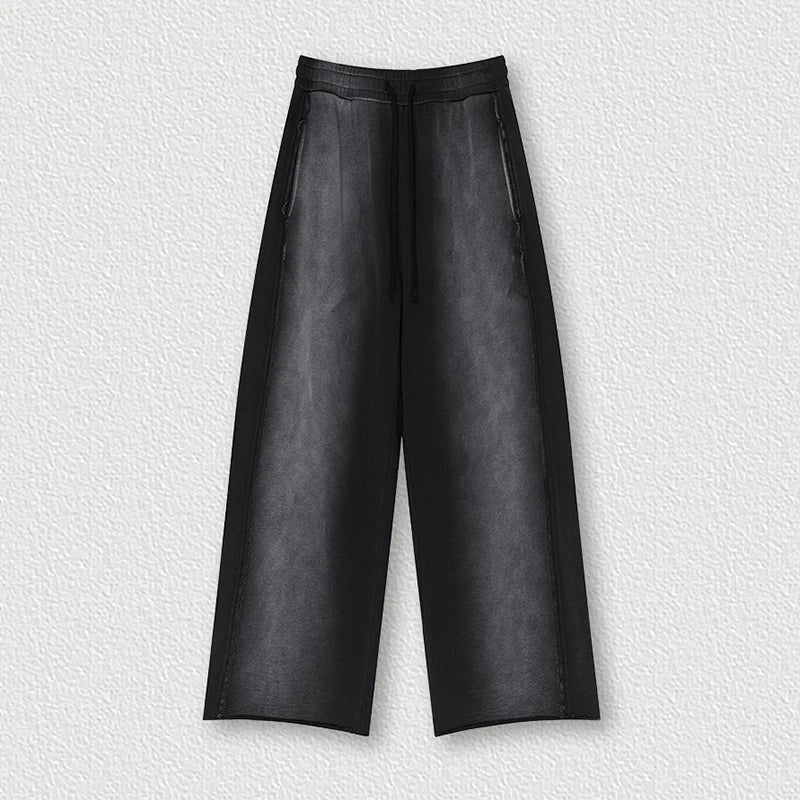 Faded Raw Edge Sweatpants