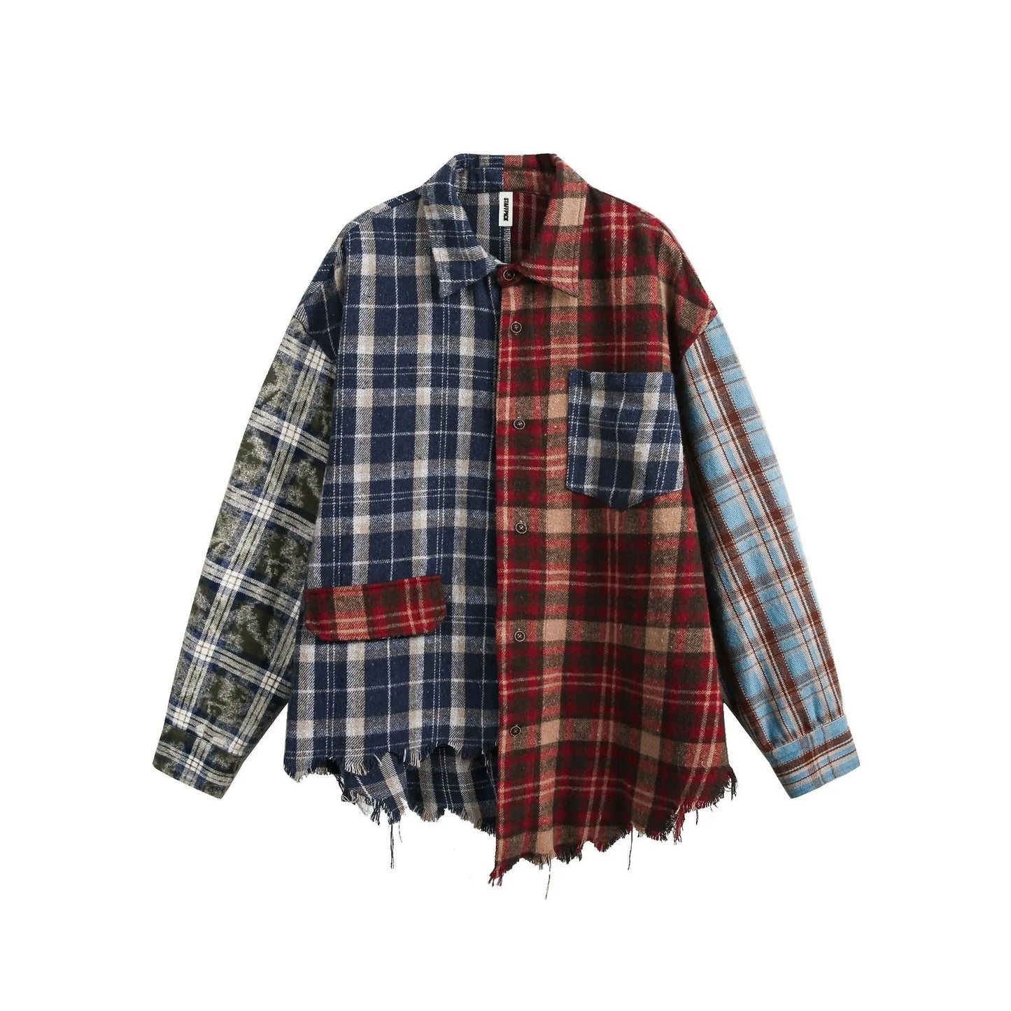 Multicolor Patchwork Flannel