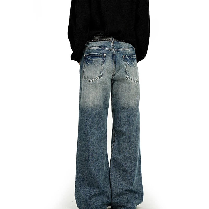 Vintage Blue Stone Wash Baggy Jeans