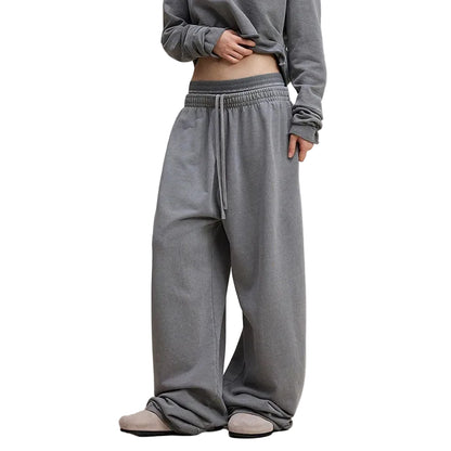 Womens Double Waisted Sweatpants