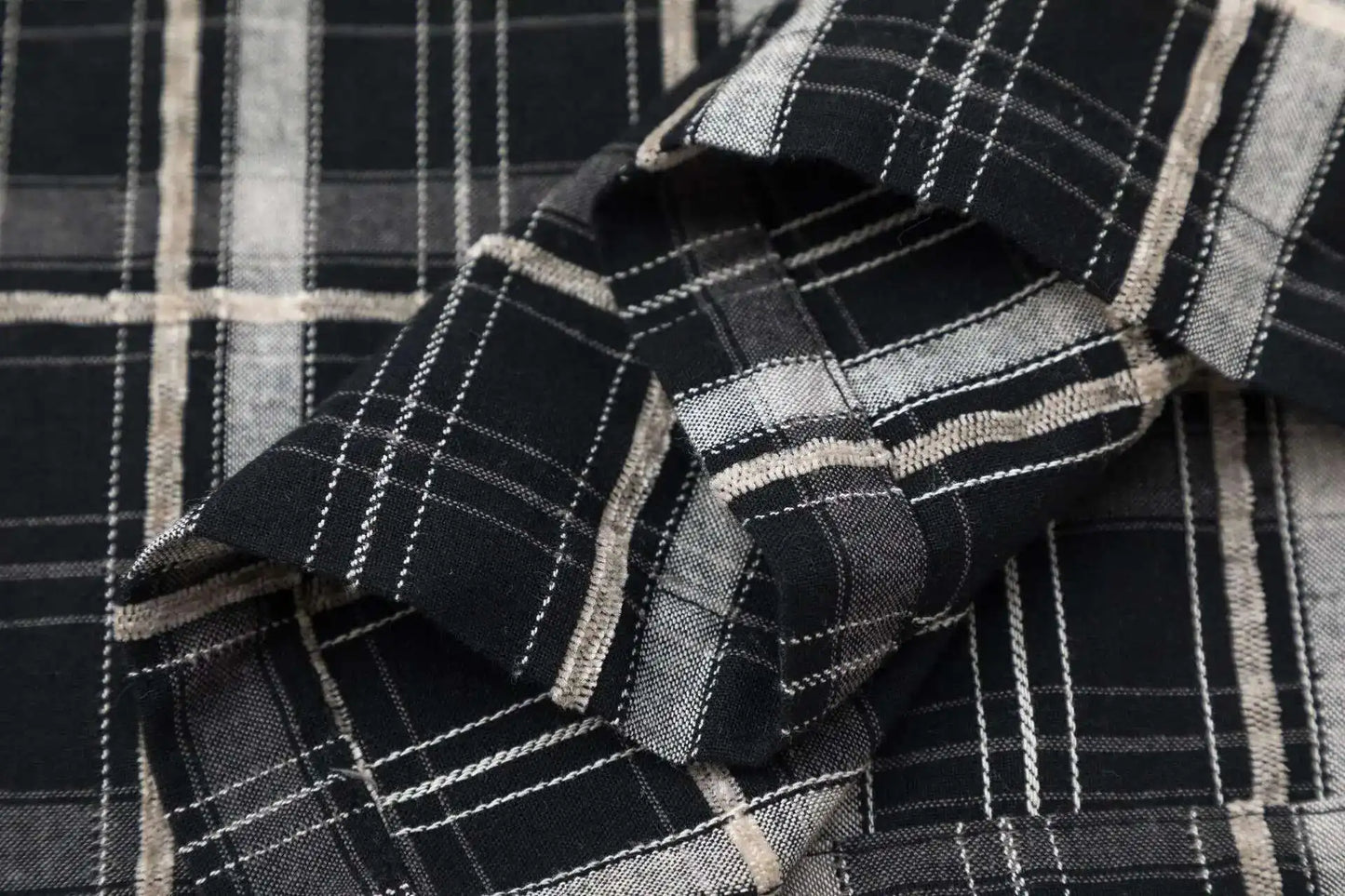 Black & White Patchwork Flannel