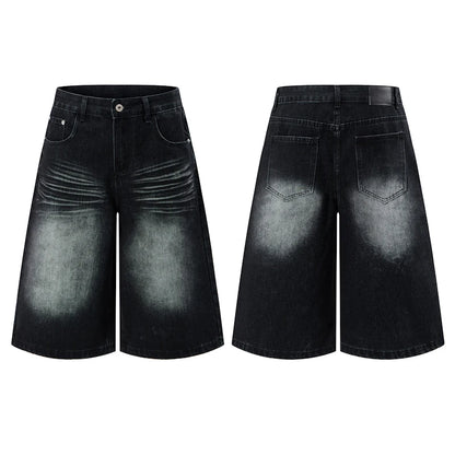 Vintage Whiskered Wash Baggy Long Jorts