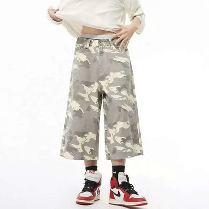 Light Camo Baggy Long Jorts
