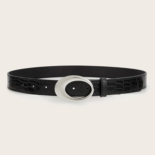 Snake Skin Oval Belt