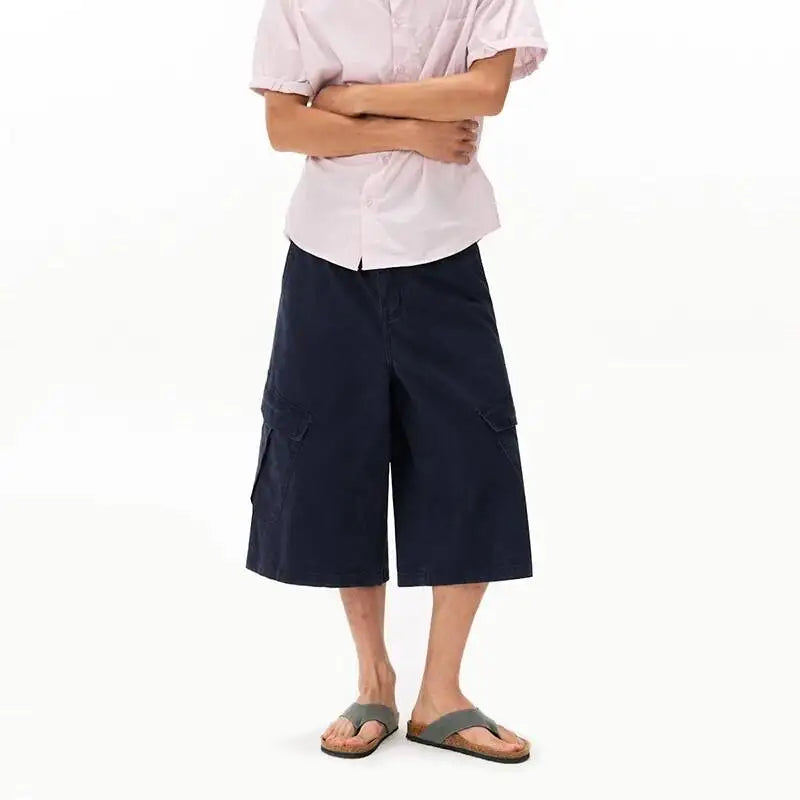 Baggy Long Cargo Shorts