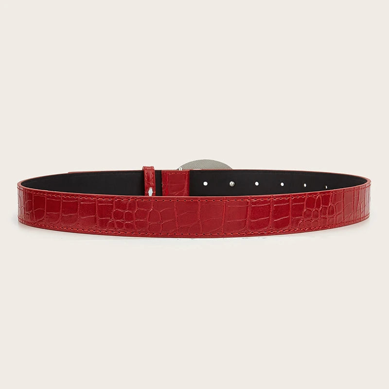 Snake Skin Oval Belt