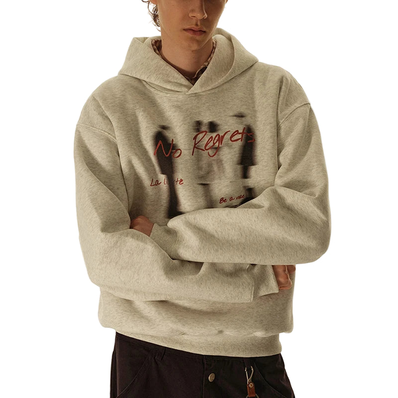 "No Regrets" Blurry Hoodie