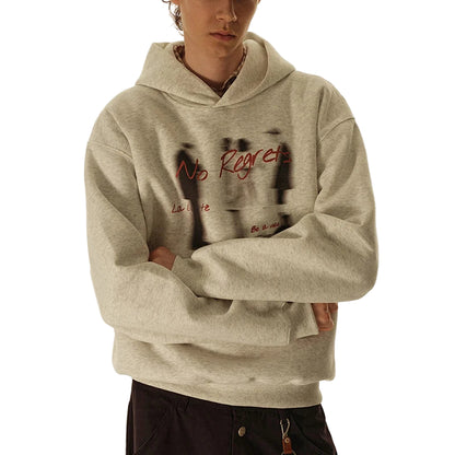 "No Regrets" Blurry Hoodie