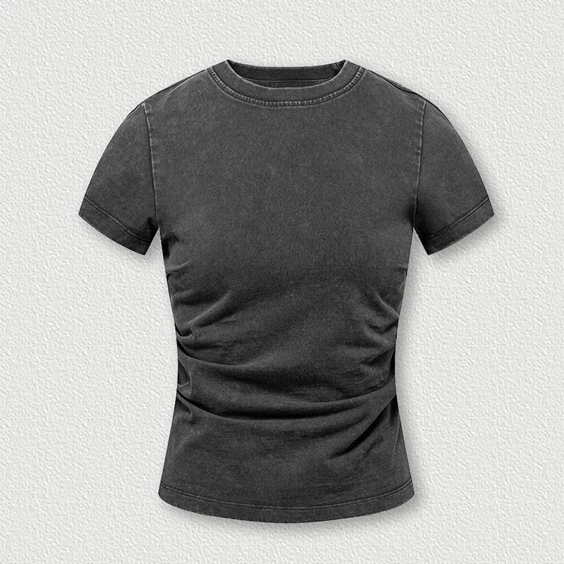 Womens Striped Short Sleeve Shirt