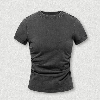 Womens Striped Short Sleeve Shirt