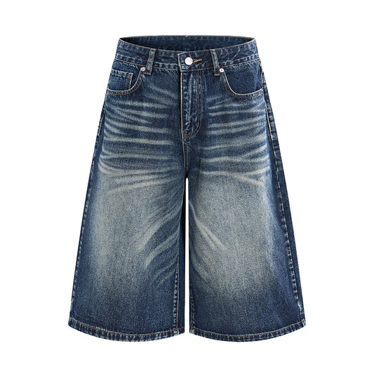 Whiskered & Faded Baggy Long Jorts