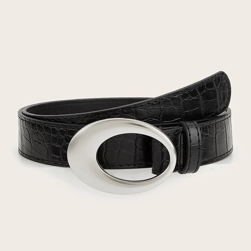 Snake Skin Oval Belt