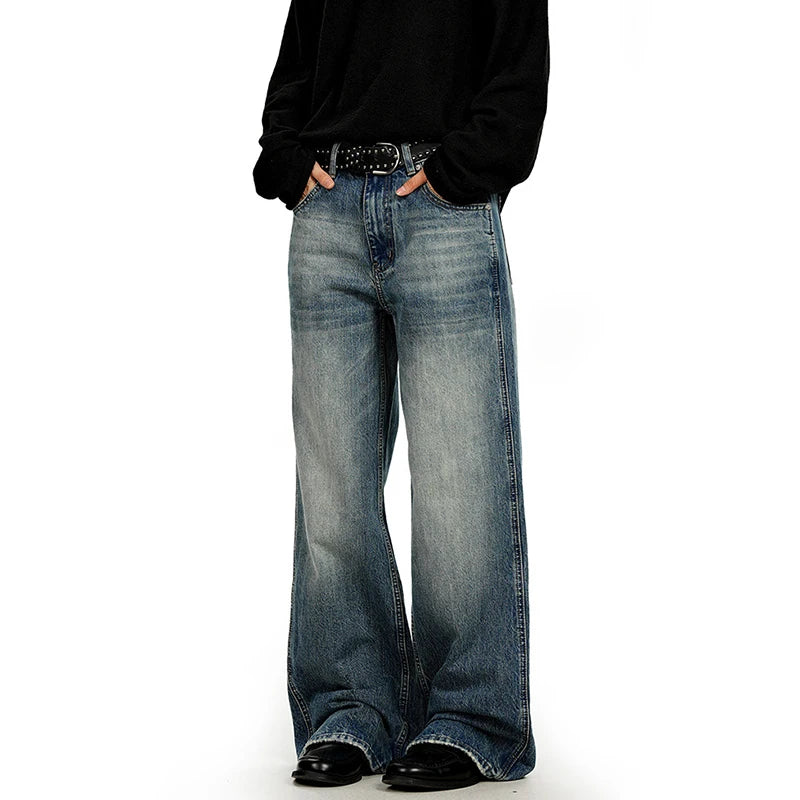 Vintage Blue Stone Wash Baggy Jeans