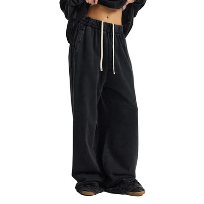 Faded & Distressed Baggy Sweatpants