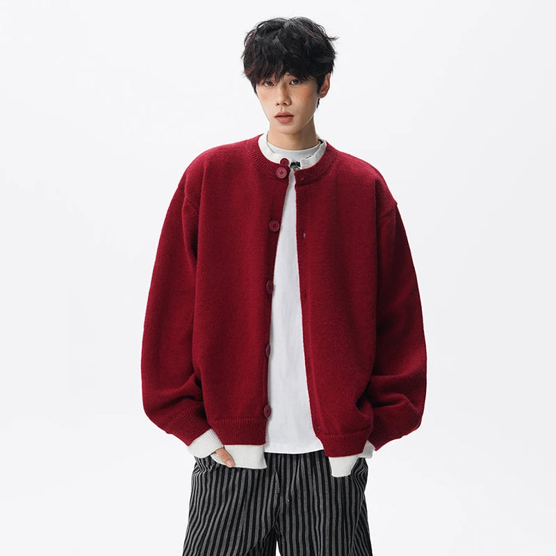 Double Layer Contrast Cardigan