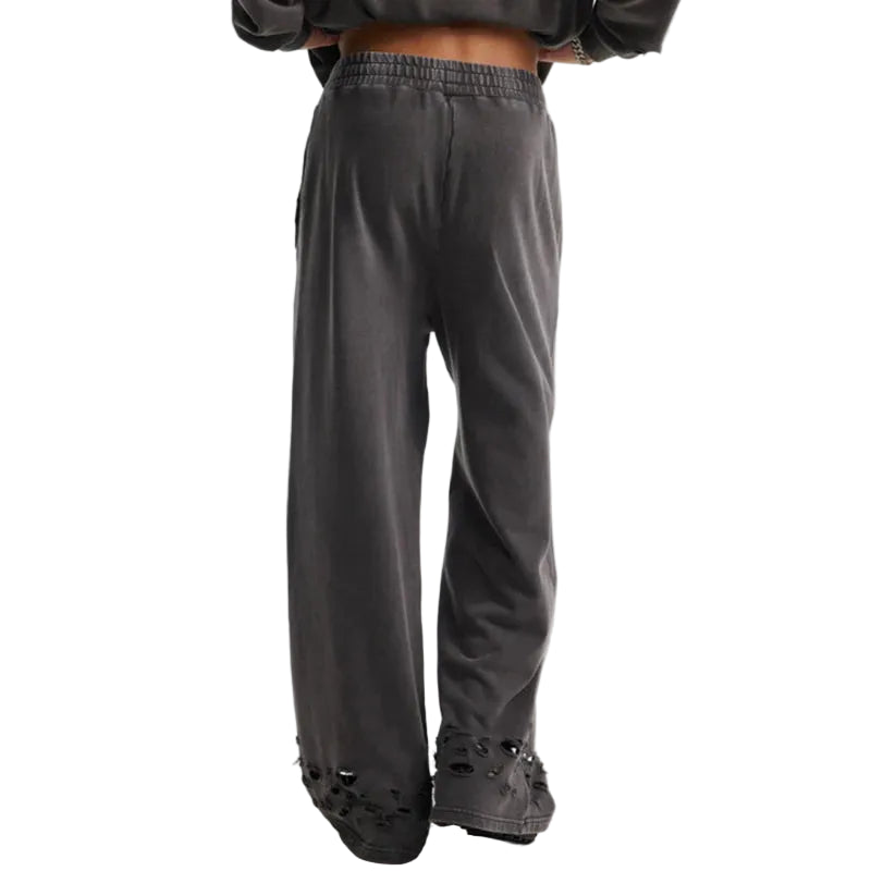 Faded & Distressed Baggy Sweatpants
