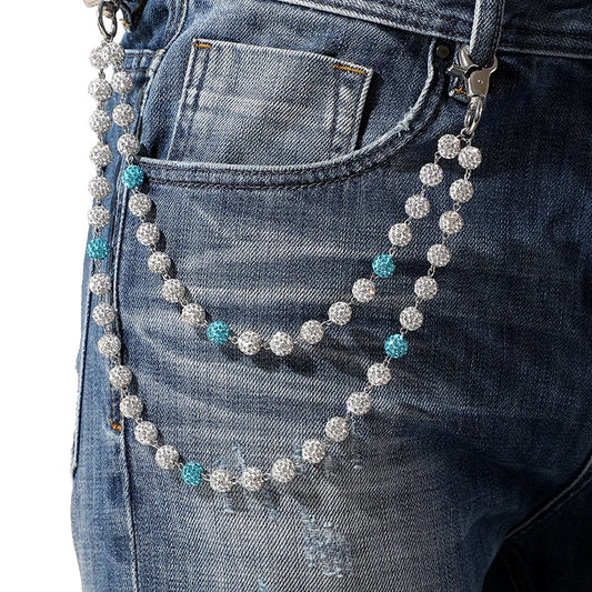 Diamond Ball Wallet Chain