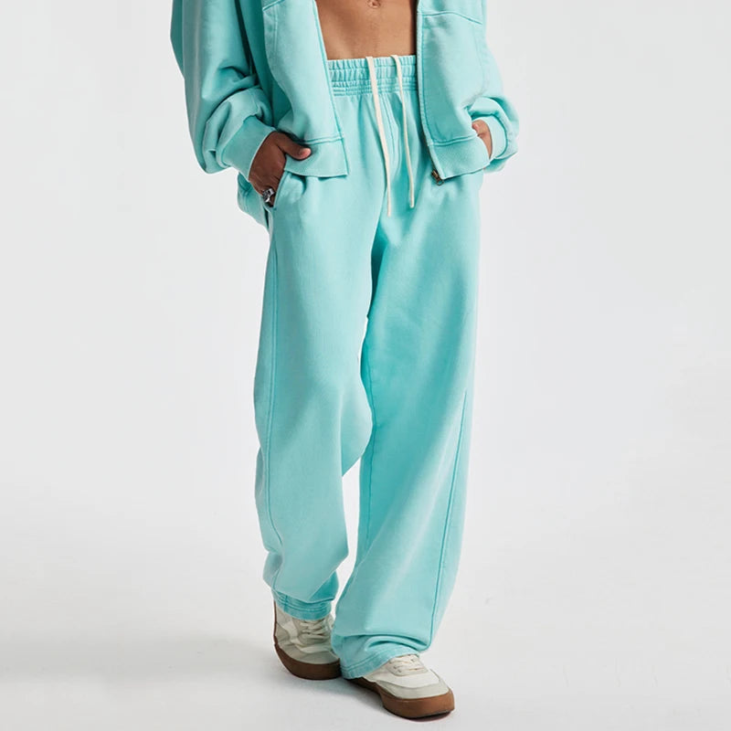 Faded Wide Leg Sweatpants