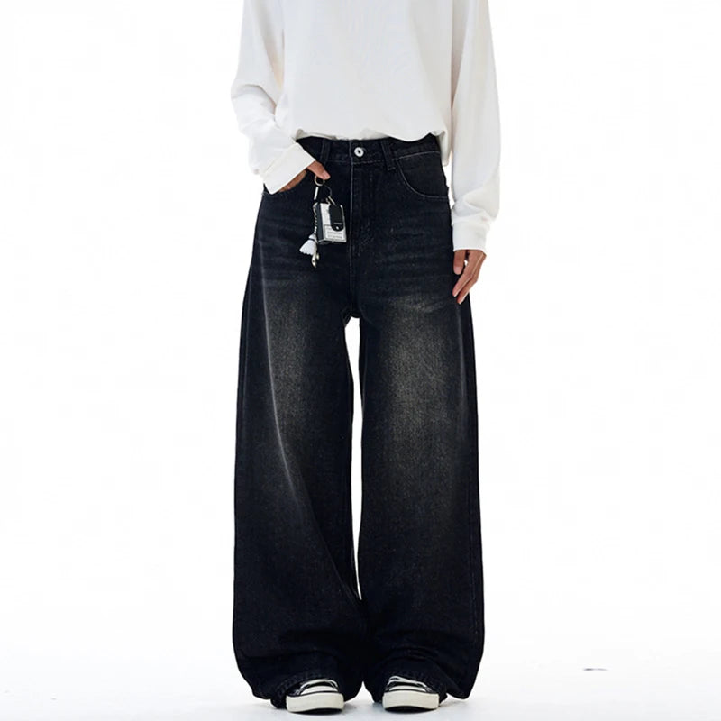 Embroidered "77" Baggy Jeans