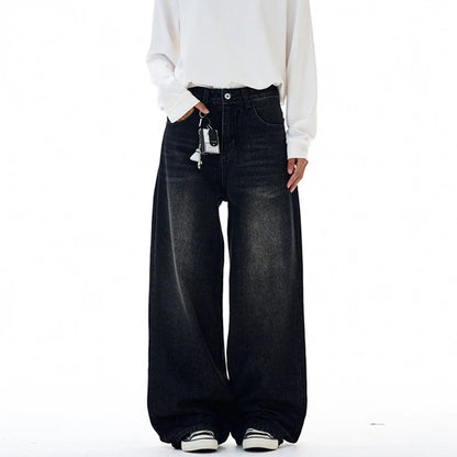 Embroidered "77" Baggy Jeans