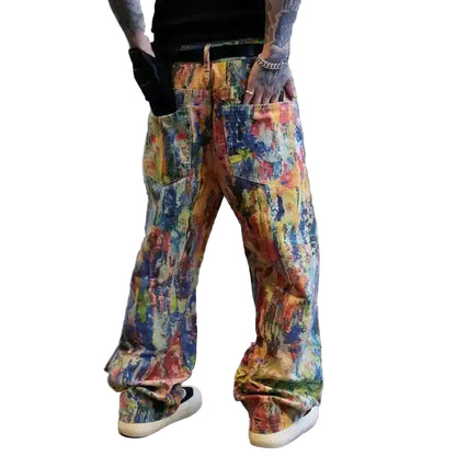 Oil Painted Baggy Jeans