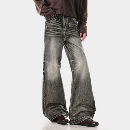 Vintage Gray Boot-Cut Jeans
