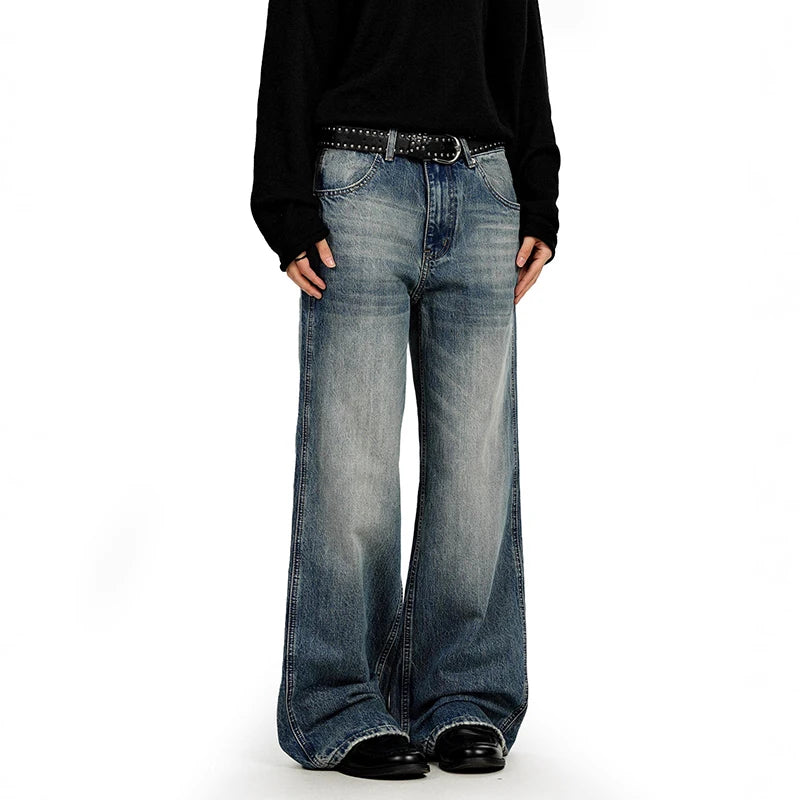 Vintage Blue Stone Wash Baggy Jeans