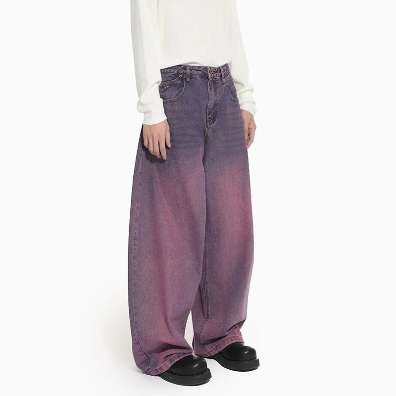 Faded Purple Baggy Jeans