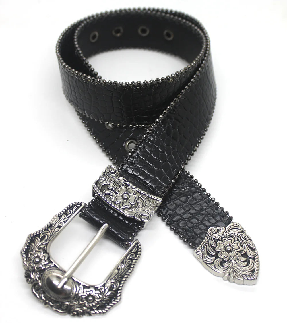 Retro Snakeskin Belt