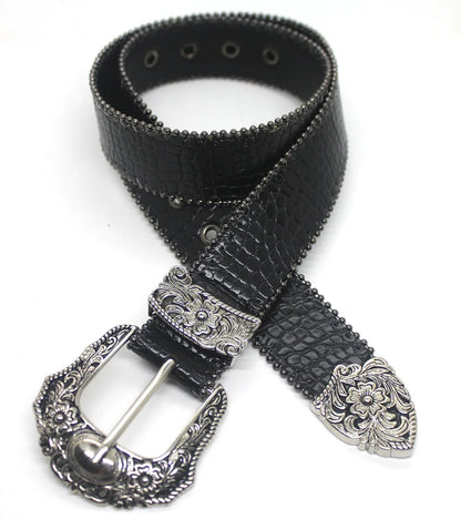 Retro Snakeskin Belt