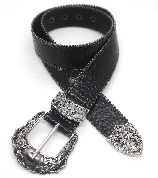Retro Snakeskin Belt