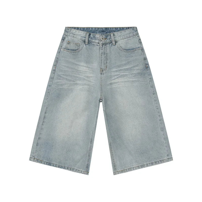 Light Blue Baggy Long Jorts