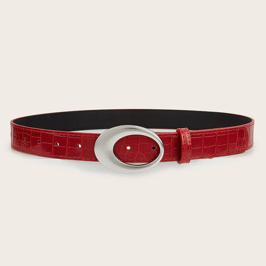 Snake Skin Oval Belt