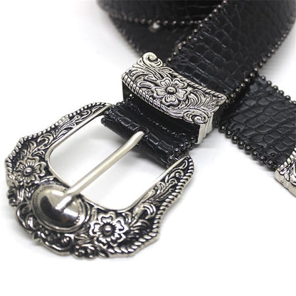 Retro Snakeskin Belt