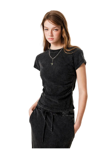 Womens Striped Short Sleeve Shirt