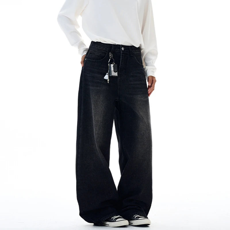 Embroidered "77" Baggy Jeans