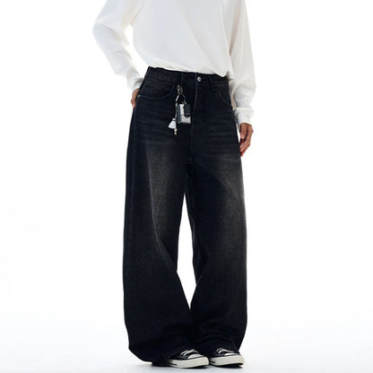 Embroidered "77" Baggy Jeans