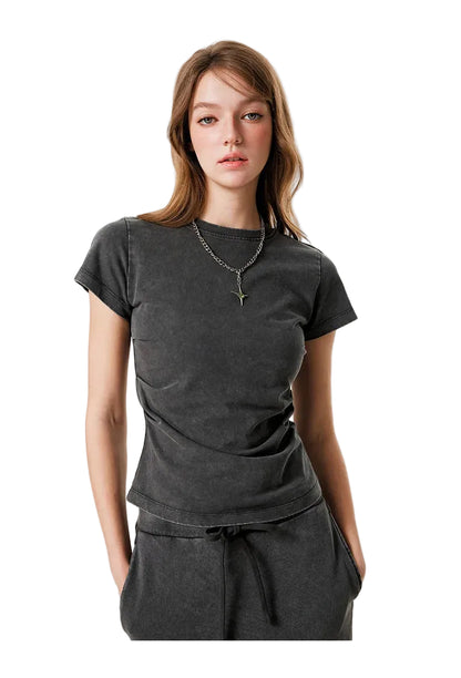 Womens Striped Short Sleeve Shirt