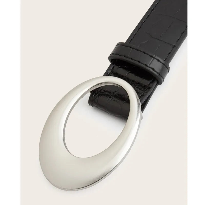Snake Skin Oval Belt