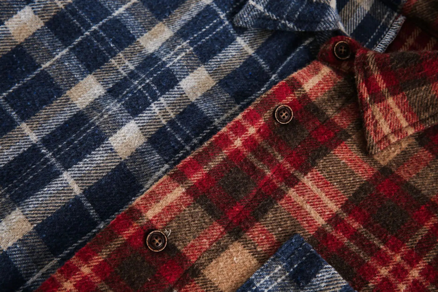 Multicolor Patchwork Flannel