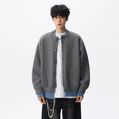 Double Layer Contrast Cardigan