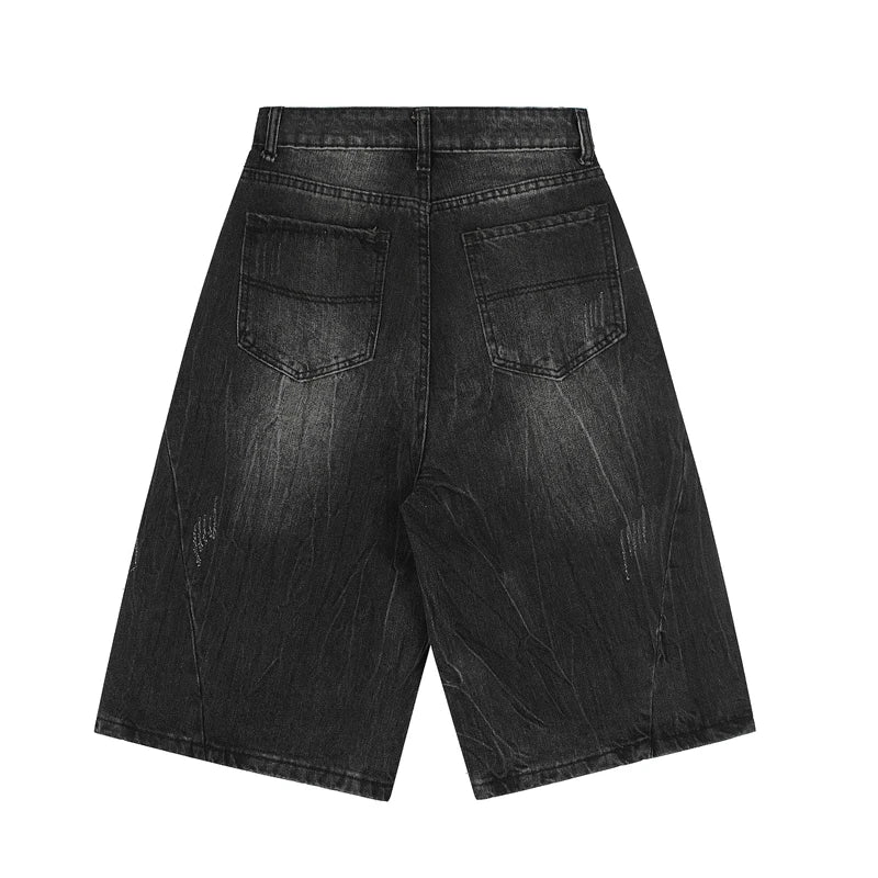 Embroidered Baggy Jorts