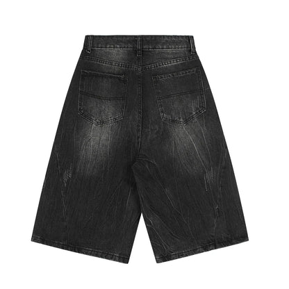 Embroidered Baggy Jorts