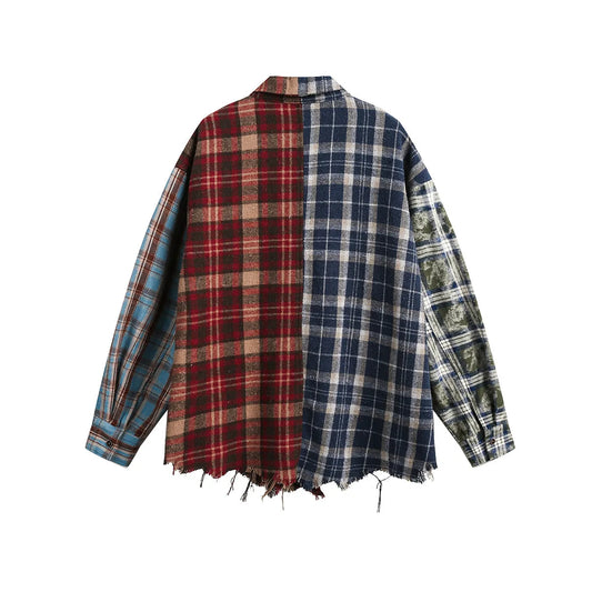 Multicolor Patchwork Flannel