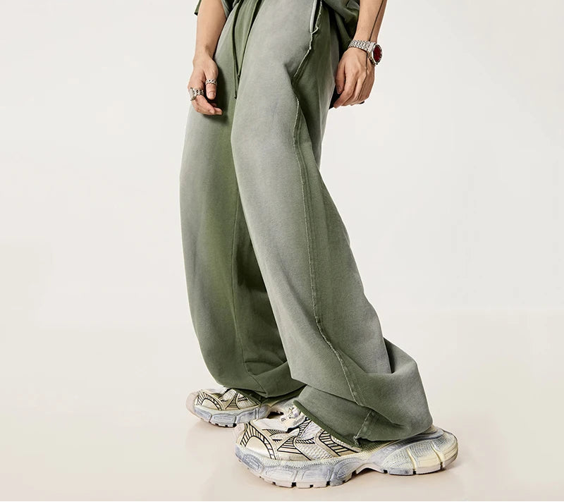 Faded Raw Edge Sweatpants