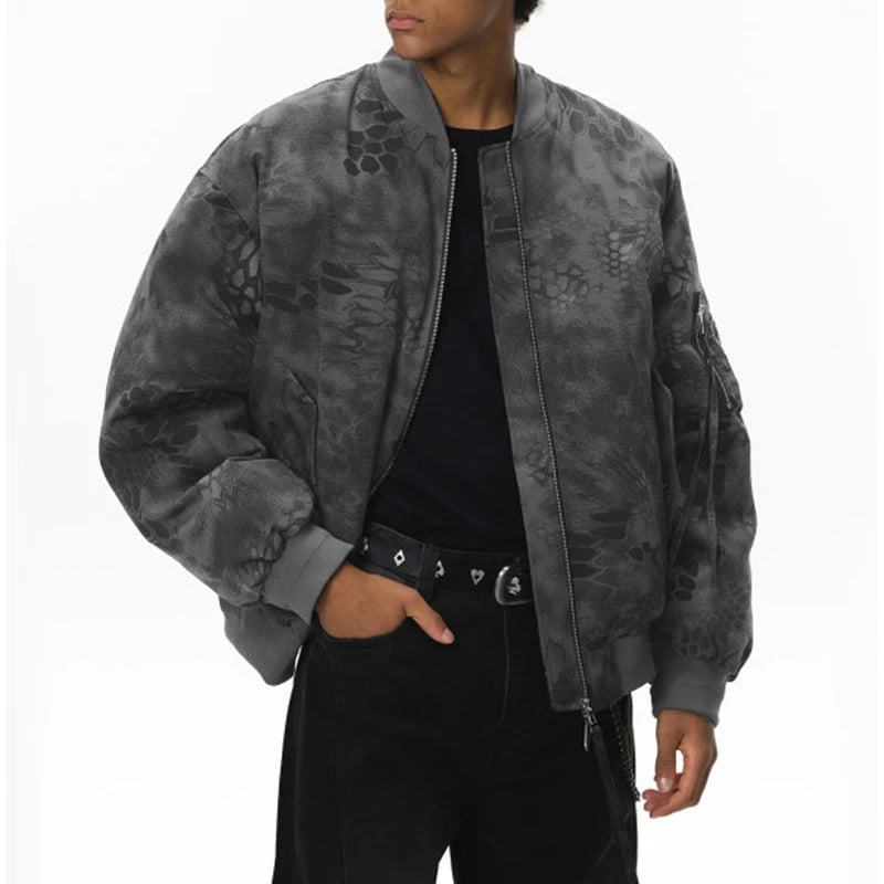 Snakeskin Bomber Jacket