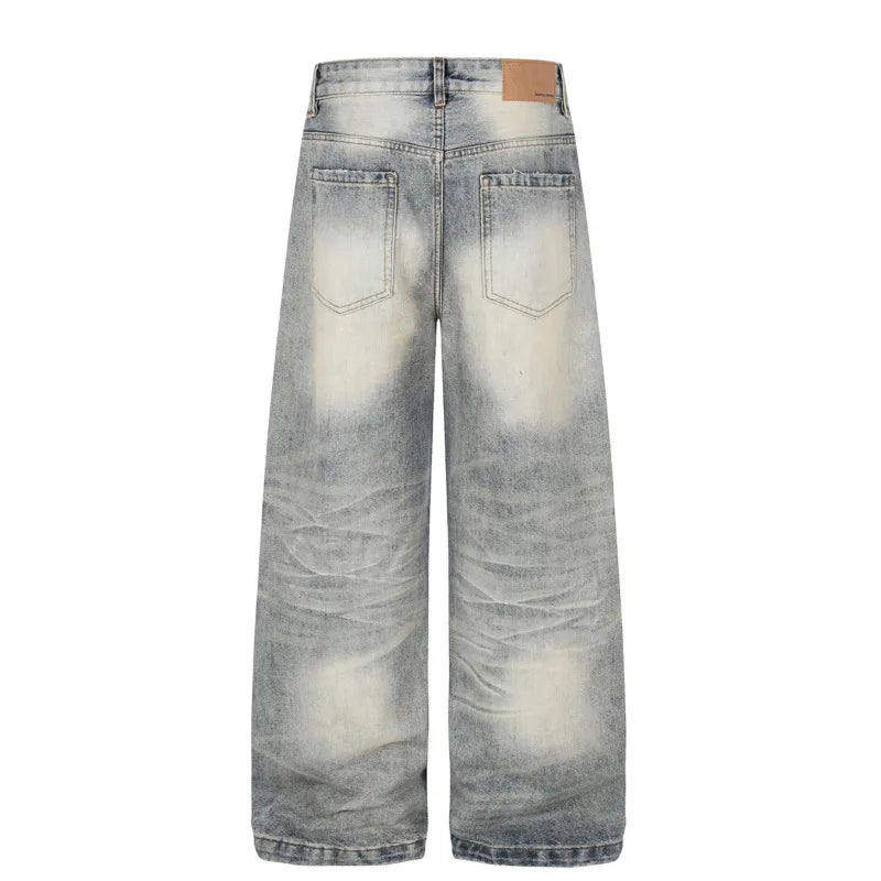 Vintage Sand Washed Baggy Jeans